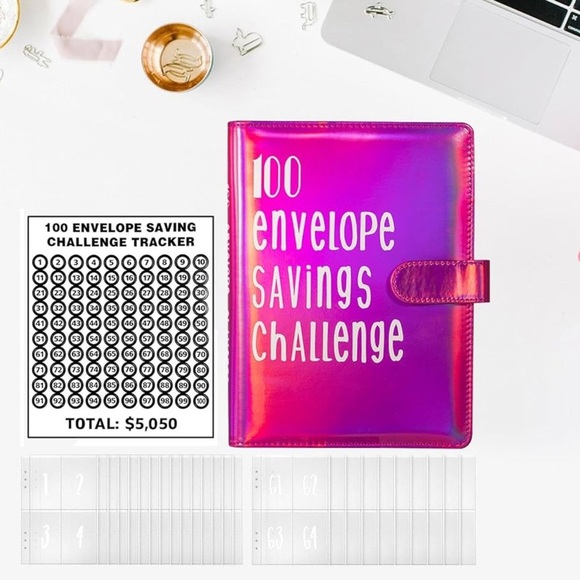 ✨BNWT - 100 Envelopes Budget Money Saving Challenge Binder - Save $5050✨ - Picture 3 of 9